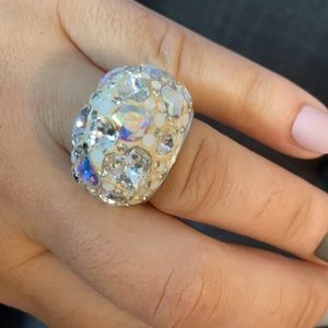 Swarovski Chic Dome multi faux opalescent  Ring